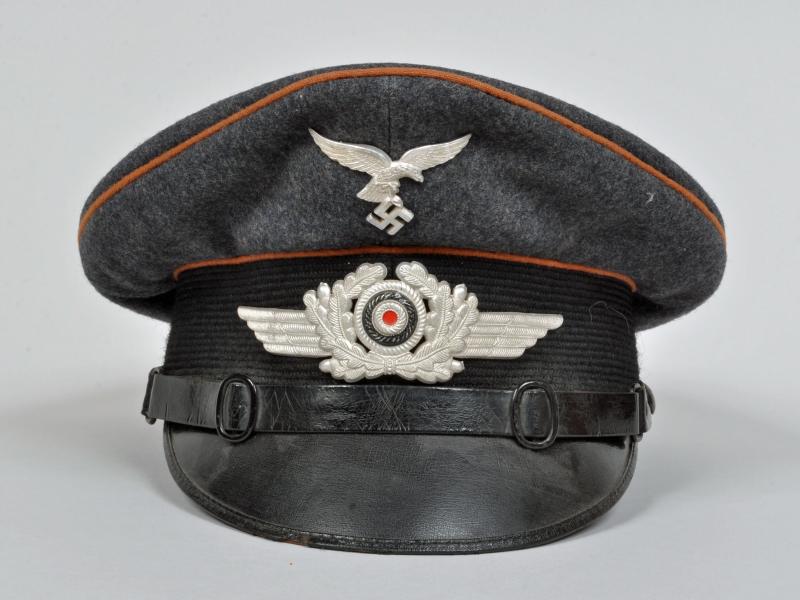 GERMAN WWII LUFTWAFFE SIGNALS VISOR CAP.