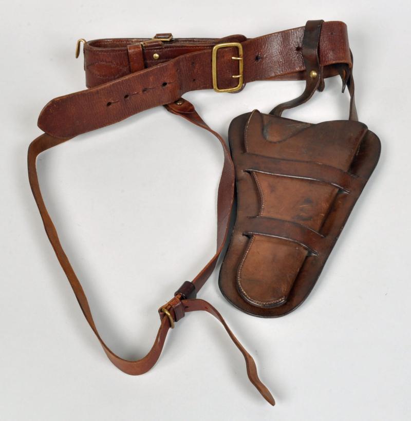 BRITISH WWI TRACY COWBOY TYPE REVOLVER HOLSTER.