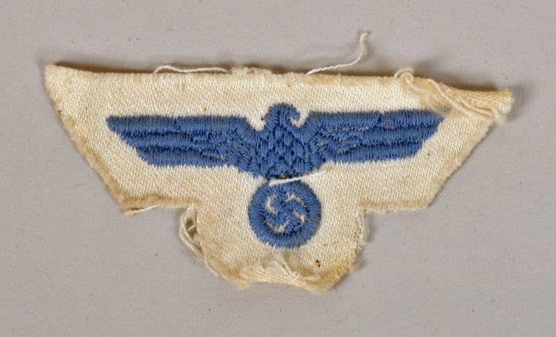 GERMAN WWII KRIEGSMARINE WHITE SUMMER OVERSEAS CAP EAGLE.