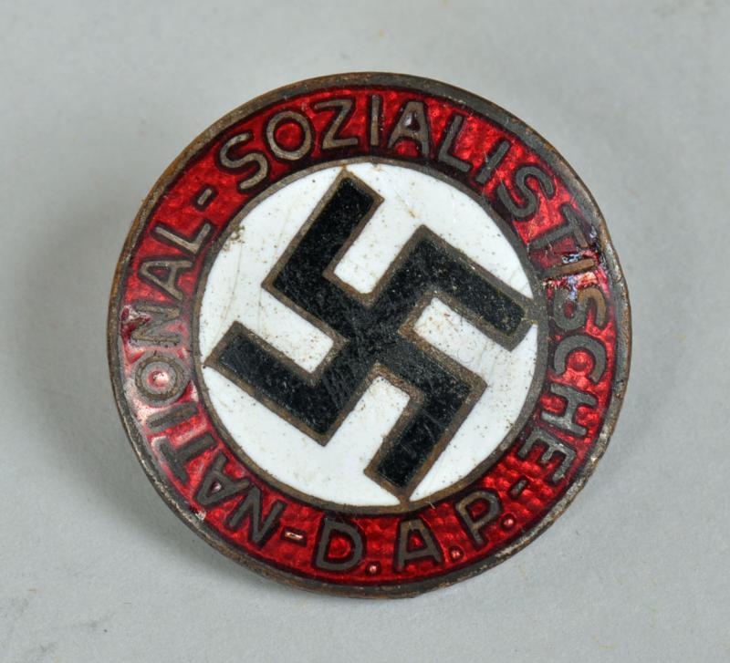 GERMAN WWII NSDAP PARTY PIN MARKED GES GESCH.