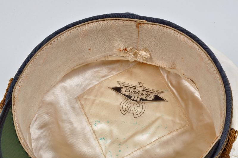 Regimentals | GERMAN WWII LUFTWAFFE GENERAL’S WHITE TOP VISOR CAP.