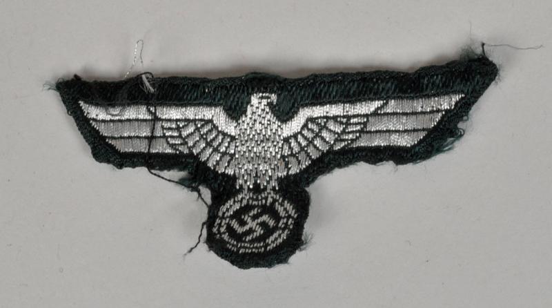 GERMAN WWII OFFICERS CRUSHER CAP BEVO WOVEN EAGLE.