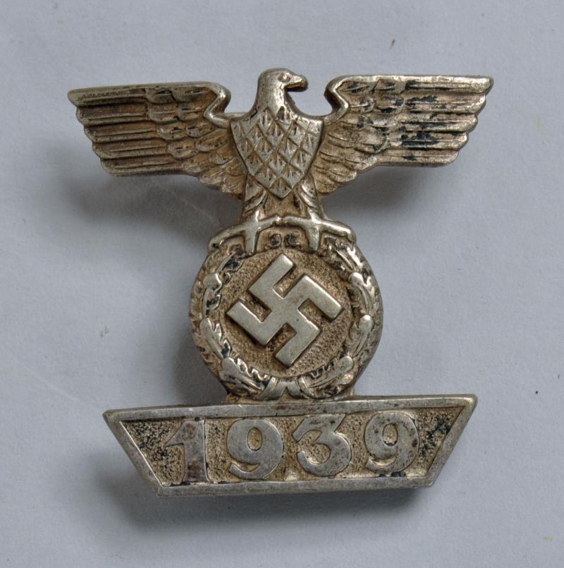GERMAN WWII 1939 2ND CLASS BAR TO THE 1914 IRON CROSS 2ND CLASS.