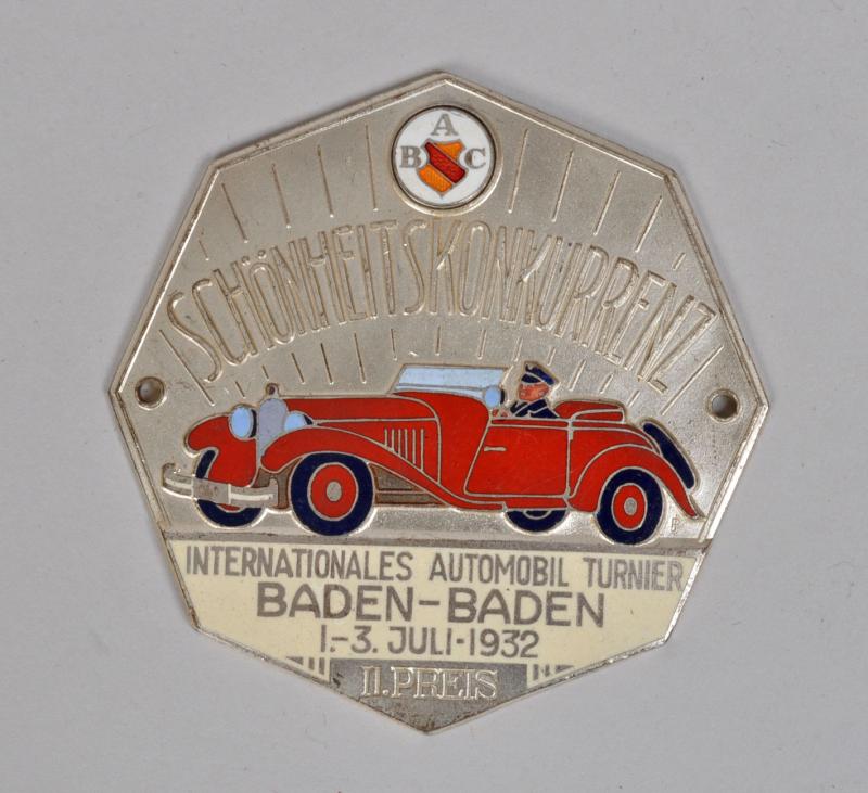 GERMAN WWII 1932 BADEN BADEN MOTOR CLUB MEETING.