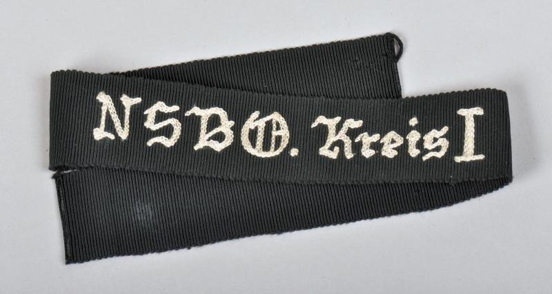 GERMAN WWII NSBO CUFF TITLE.