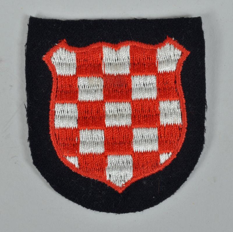 GERMAN WWII CROATIAN ARM SHIELD.