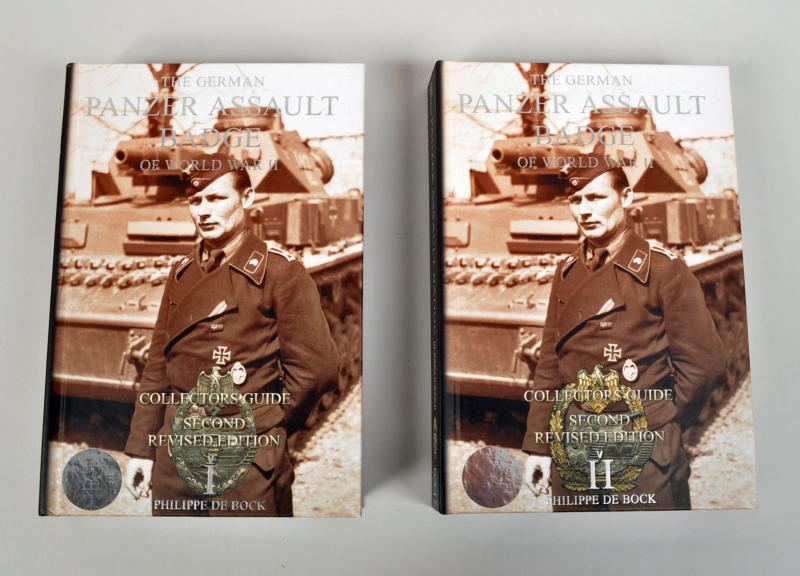 GERMAN WWII THE GERMAN PANZER ASSAULT BADGE OF WWII VOLUME 1 AND 2 BY PHILIPPE DE BOCK.