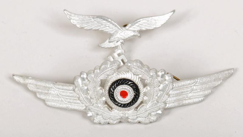 GERMAN WWII LUFTWAFFE ENLISTED RANKS NCO EAGLE AND COCKADE SET.