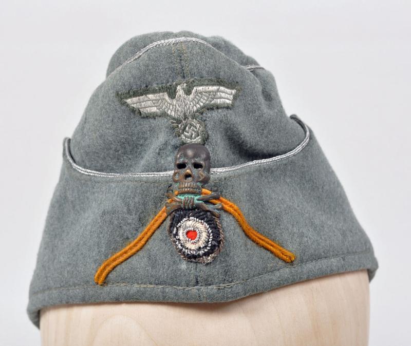 GERMAN WWII CAVALRY REGIMENT OFFICERS OVERSEAS CAP.