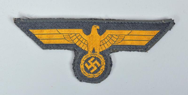 GERMAN WWII COASTAL ARTILLERY ENLISTED MANS BREAST EAGLE.