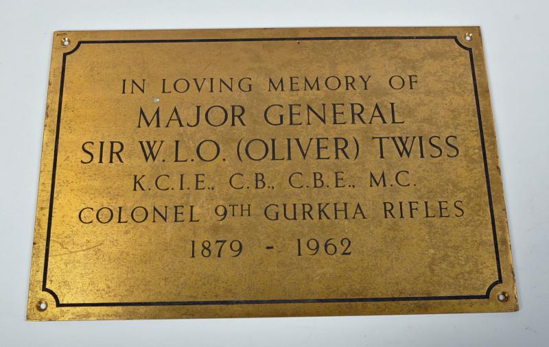 BRITISH CHURCH MEMORIAL PLAQUE.