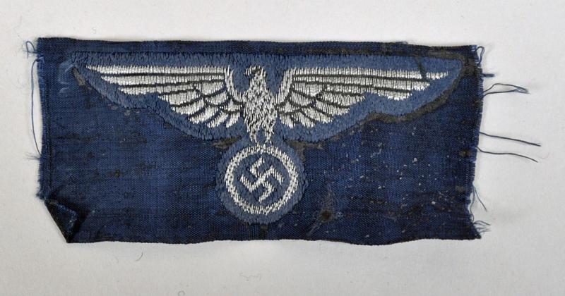 GERMAN WWII BANNSCHUTZ OFFICERS OVERSEAS CAP EAGLE.