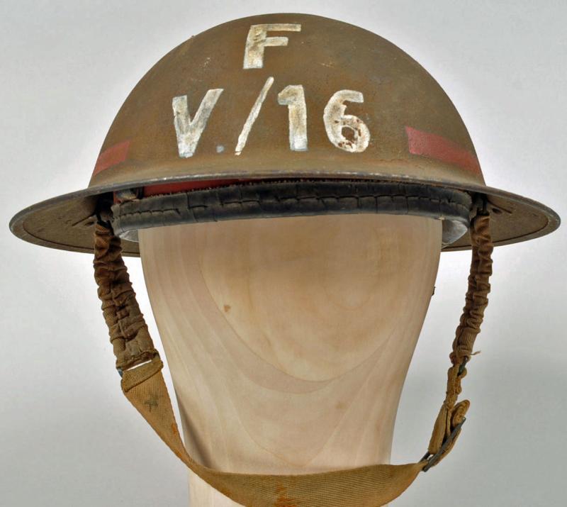 BRITISH WWII HOME FRONT BRODIE HELMET.