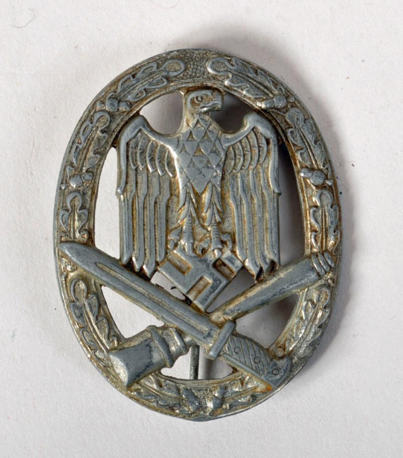 GERMAN WWII GENERAL ASSAULT BADGE.