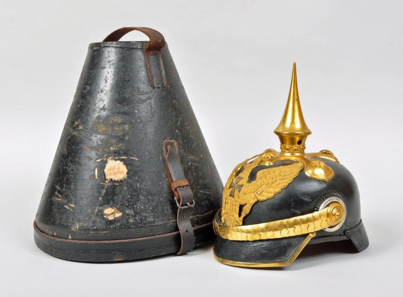 GERMAN WWI PRUSSIAN RESERVE DRAGOON OFFICERS PICKELHAUBE.