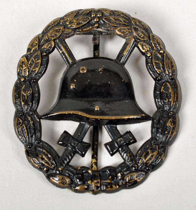 GERMAN WWI WOUND BADGE IN BLACK.