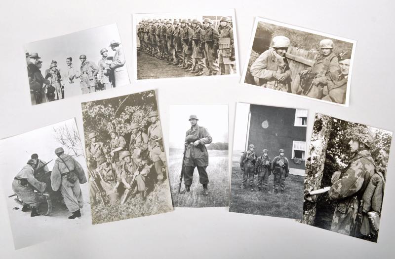 GERMAN WWII 8 PARATROOPER PHOTOGRAPHS.