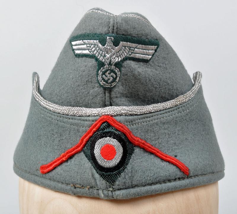 GERMAN WWII ARMY ARTILLERY OFFICERS OVERSEAS CAP.