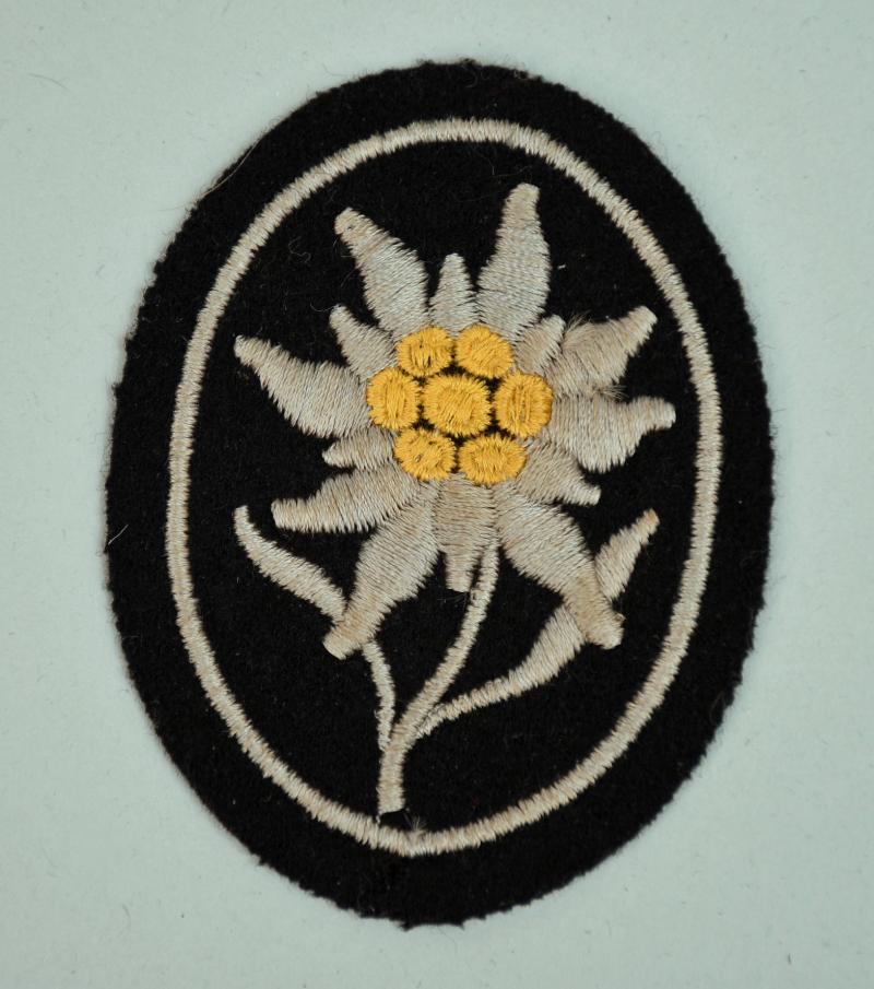 GERMAN WWII WAFFEN SS SLEEVE EDELWEISS INSIGNIA.