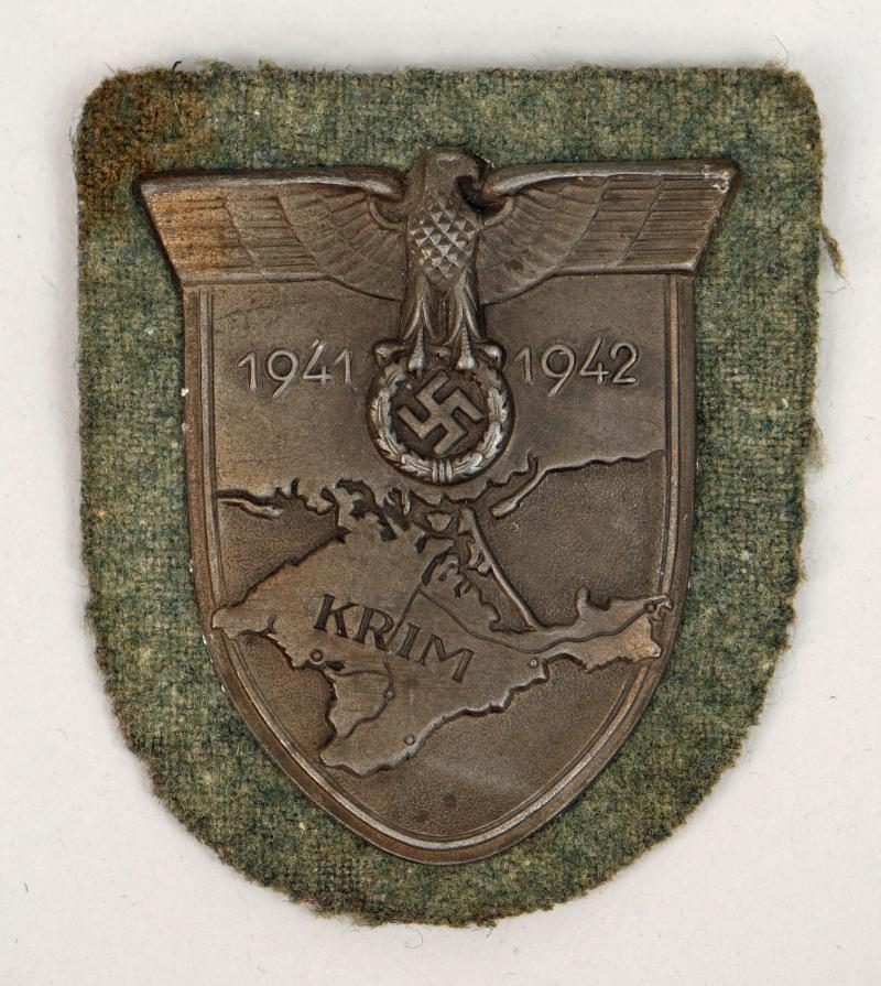 GERMAN WWII ARMY KRIM SHIELD.