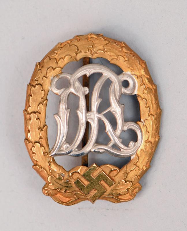 GERMAN WWII DRL SPORTS BADGE FOR WOUNDED SERVICEMEN.