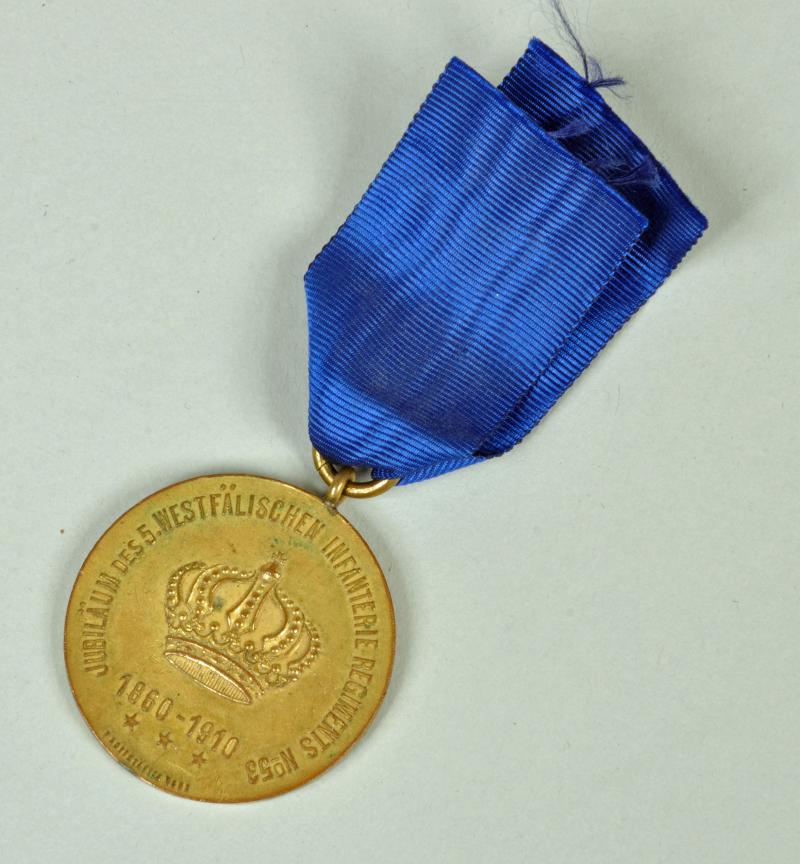 GERMAN WWI PRUSSIAN 53RD INFANTRY REGIMENT MEDAL