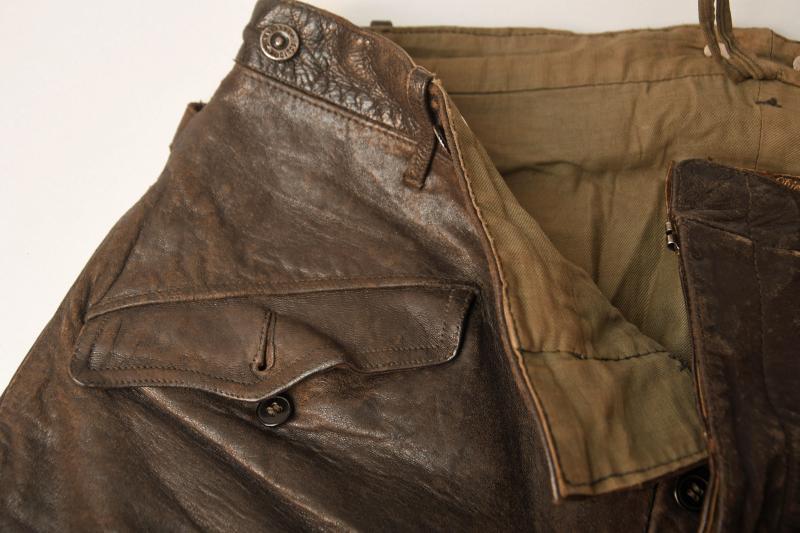 Regimentals | GERMAN WWII POLITICAL LEATHER BREECHES.