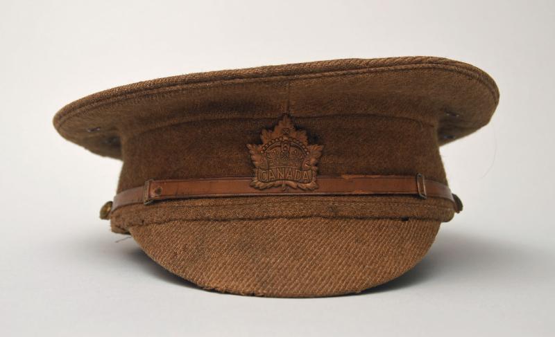 BRITISH/CANADIAN WWI CANADIAN STIFF TOP CAP.