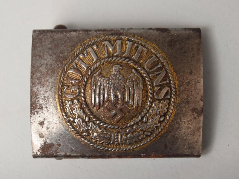 GERMAN WWII KRIEGSMARINE ALL STEEL BUCKLE.