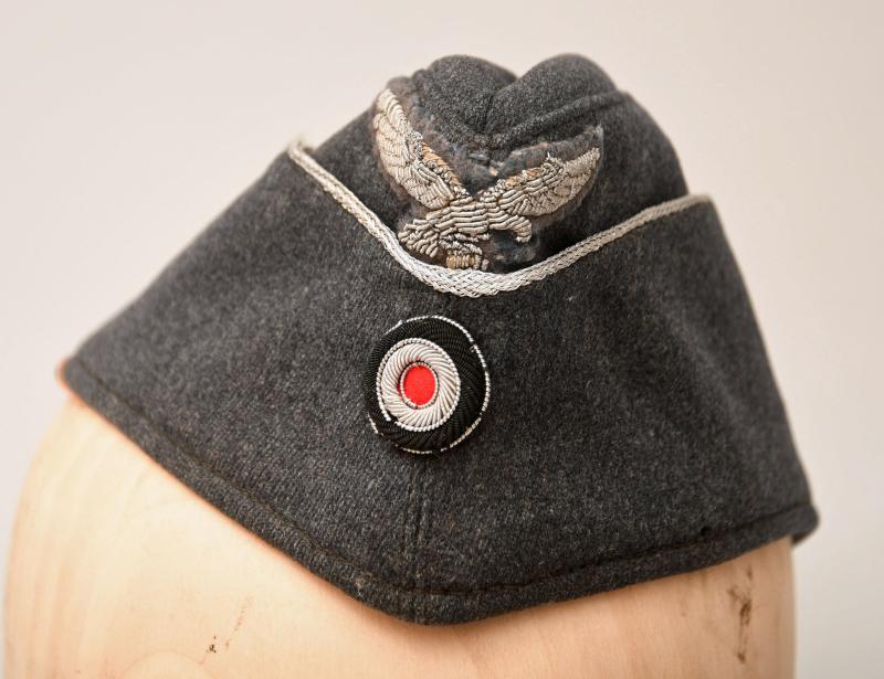 GERMAN WWII LUFTWAFFE OFFICERS OVERSEAS CAP.