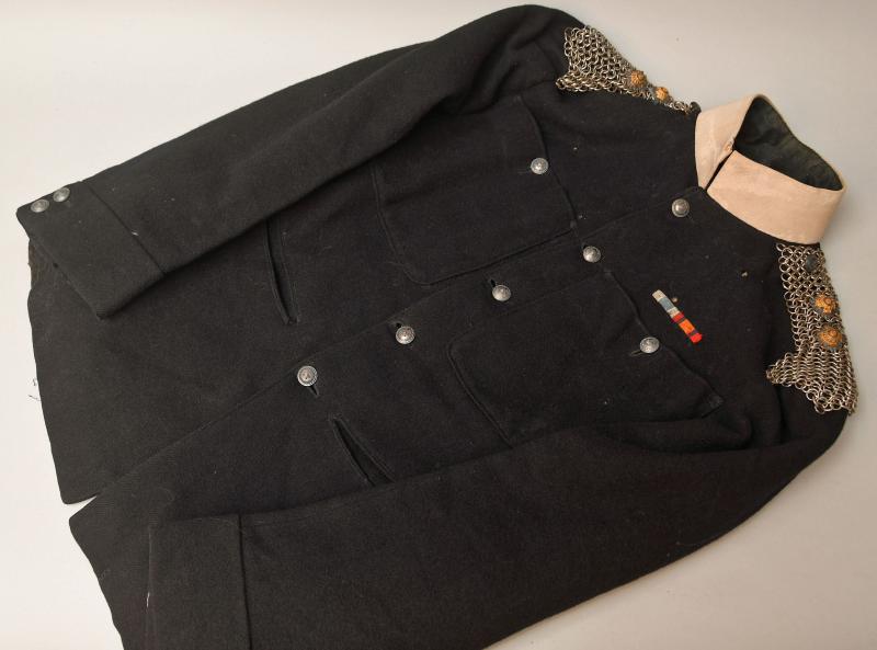 BRITISH PRE WWI SOMERSET YEOMANRY OFFICERS TUNIC AND BREECHES.