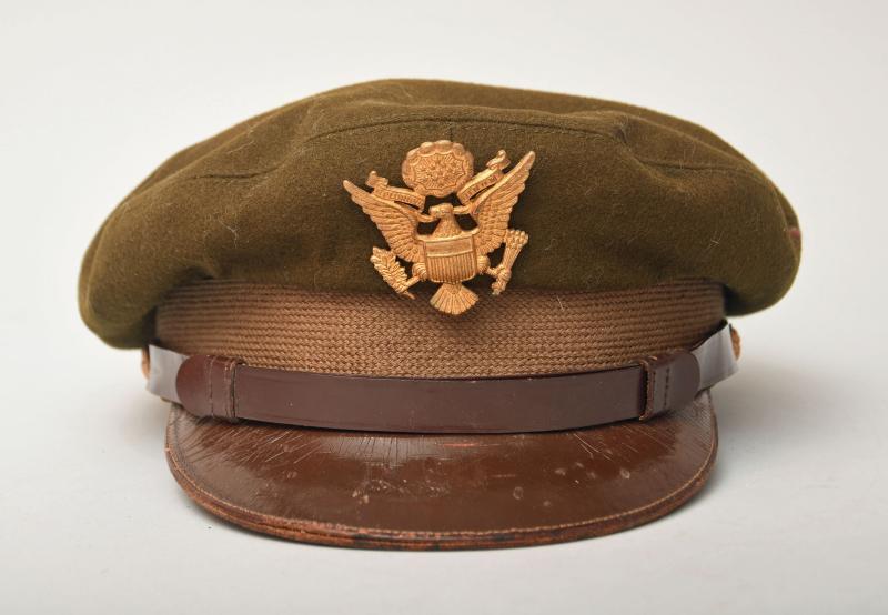 USA WWII OFFICERS U.S. ARMY AIR FORCE CRUSHER CAP.