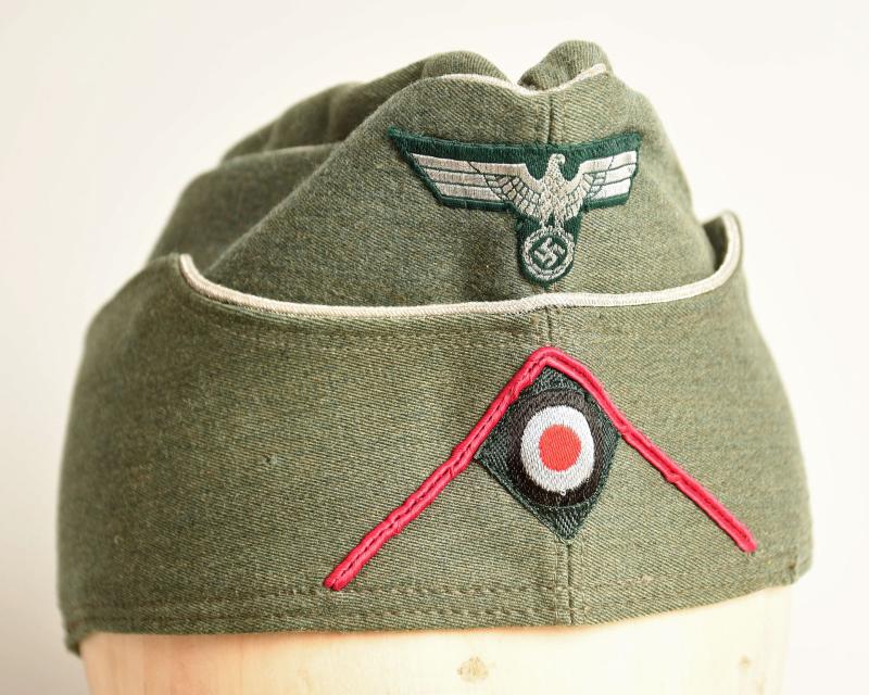 GERMAN WWII ARMY VETERINARY OR GENERAL STAFF OFFICERS OVERSEAS CAP.