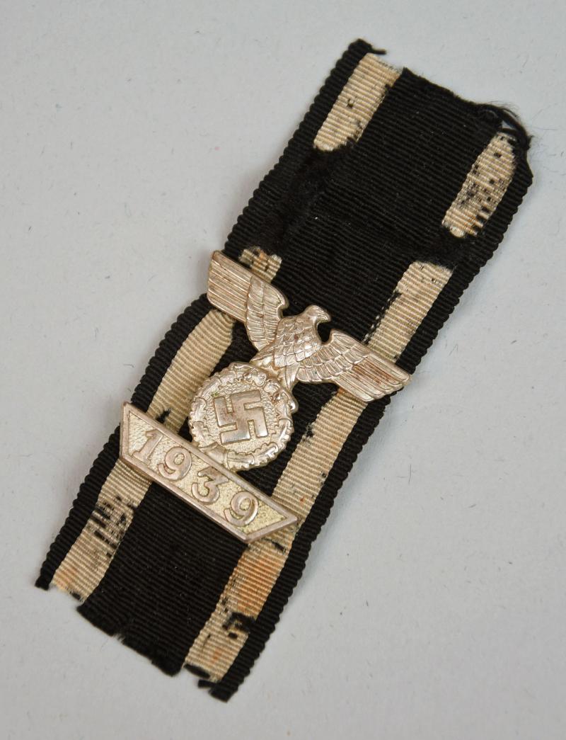 GERMAN WWII 1939 BAR TO THE WWI IRON CROSS 2ND CLASS.