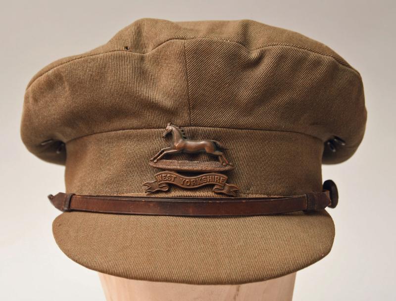 BRITISH WWI WEST YORKSHIRE OFFICERS FLOPPY TRENCH CAP.