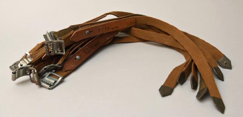 GERMAN WWII TROPICAL A FRAME GREATCOAT STRAPS FOR NON MOUNTED PERSONNEL.