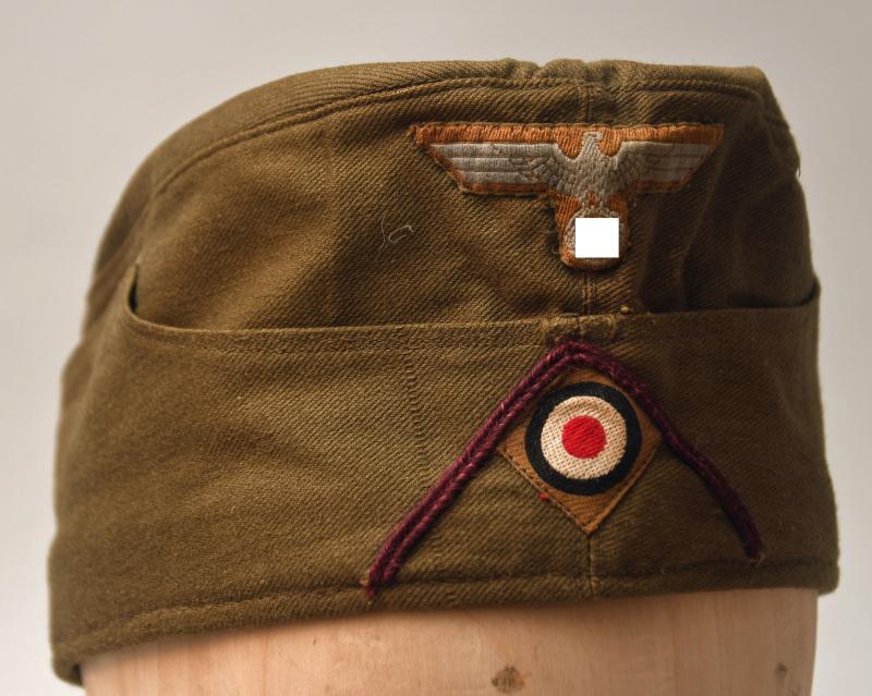 GERMAN WWII TROPICAL CHEMICAL WARFARE TROOPS OVERSEAS CAP.