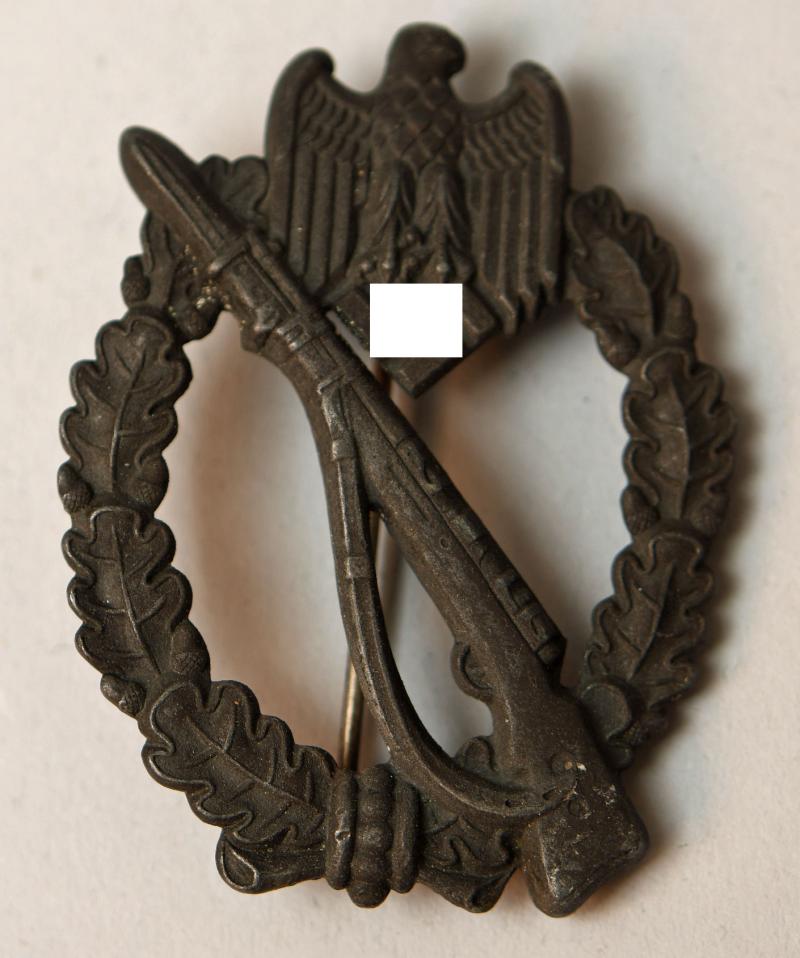 GERMAN WWII INFANTRY ASSAULT BADGE IN BRONZE.