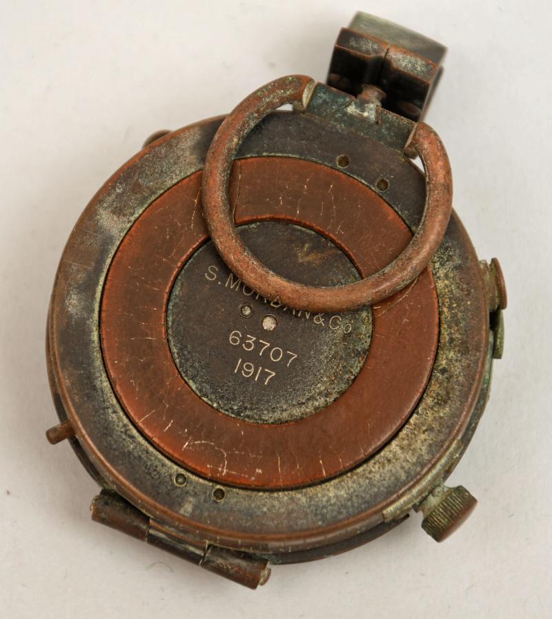 Regimentals | BRITISH WWI DATED MARCHING COMPASS.