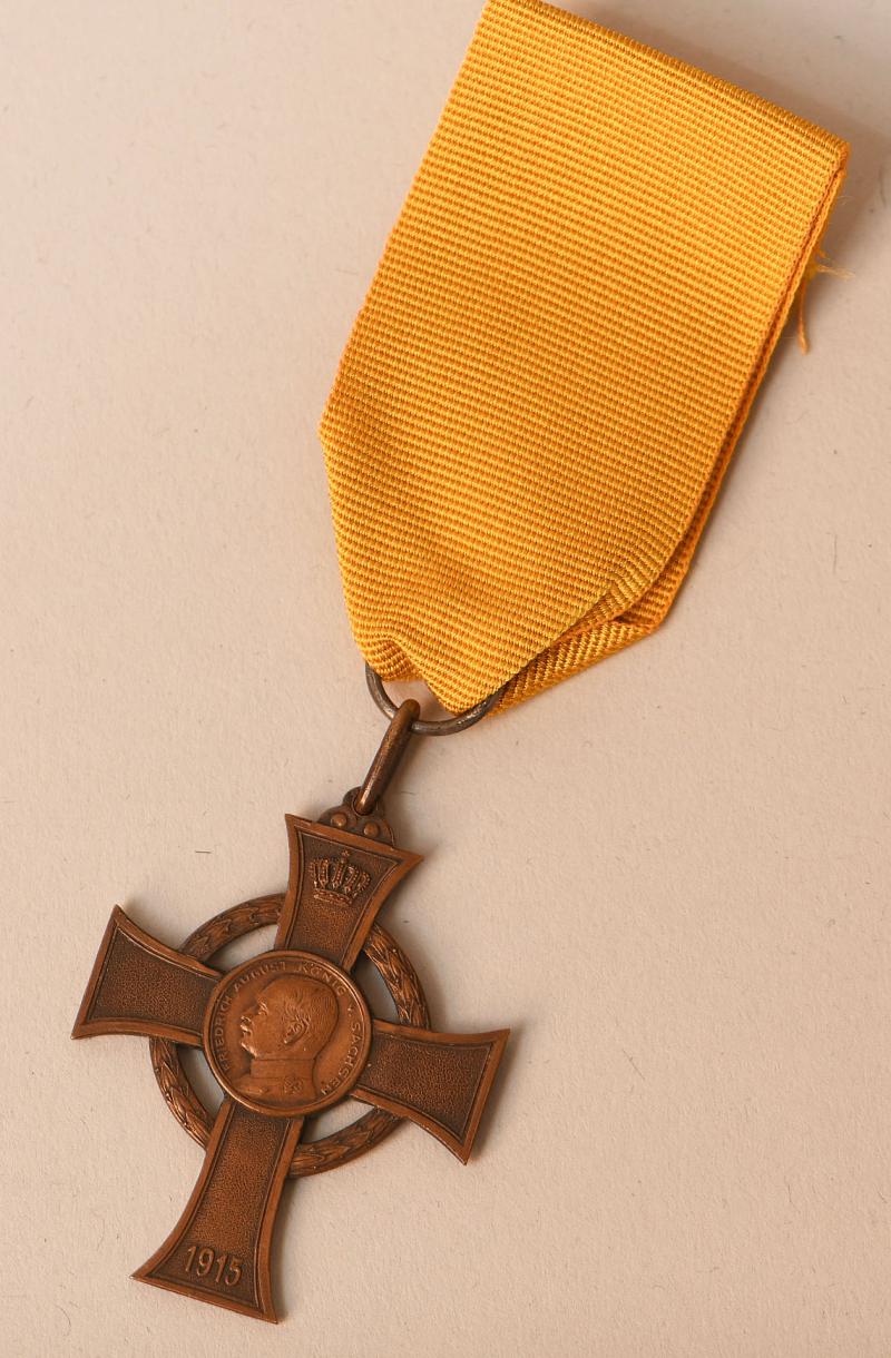 GERMAN SAXONY 1915 WAR SERVICE CROSS.