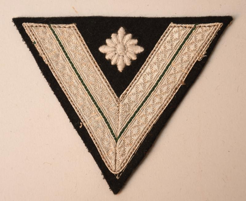 GERMAN WWII ARMY PANZER ARM RANK PATCH.