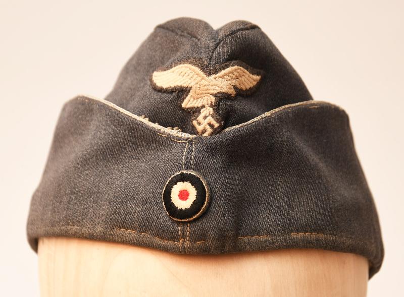 GERMAN WWII LUFTWAFFE OFFICERS OVERSEAS CAP.