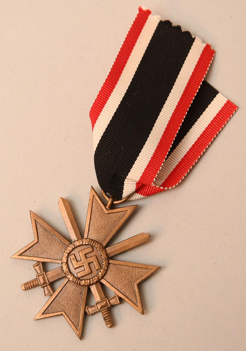 GERMAN WWII WAR SERVICE CROSS 2nd CLASS WITH SWORDS MINT.