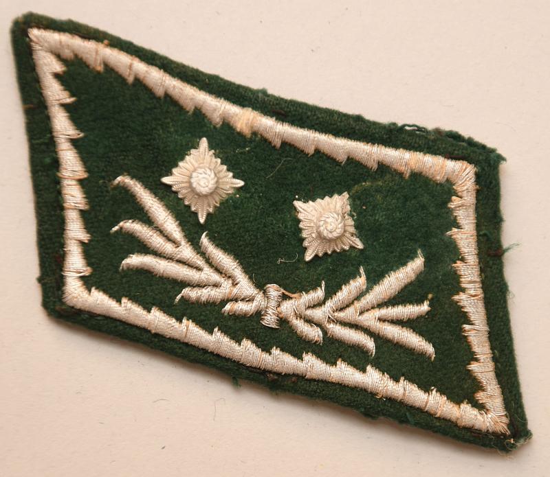 GERMAN WWII CUSTOMS SERVICE COLLAR PATCH.