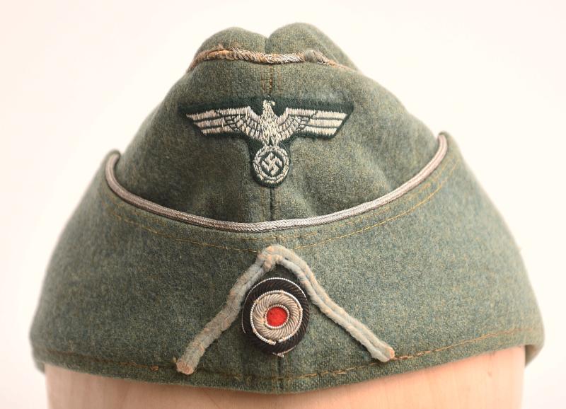 GERMAN WWII ARMY TRANSPORT OFFICERS OVERSEAS CAP.