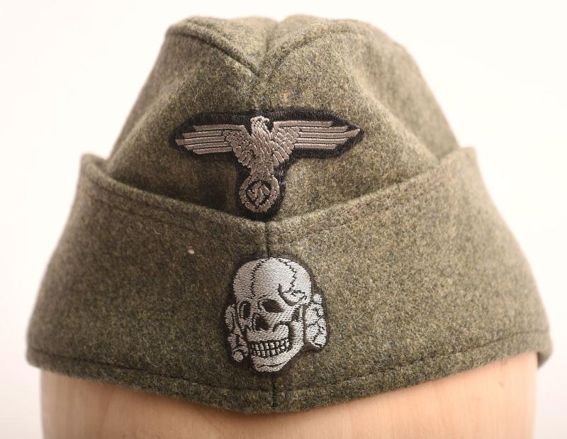 GERMAN WWII WAFFEN SS ENLISTED MAN OVERSEAS CAP.