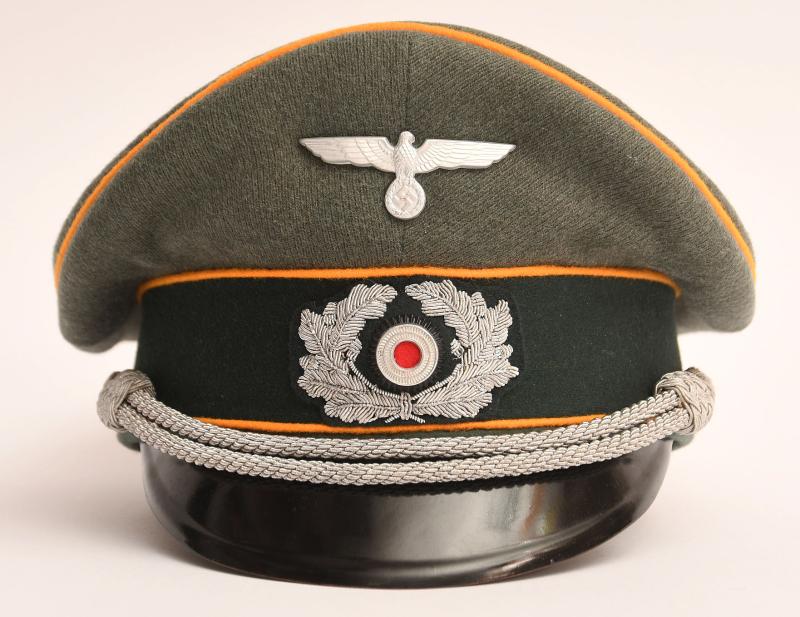 GERMAN WWII DOUBLE EREL CAVALRY OFFICERS VISOR.