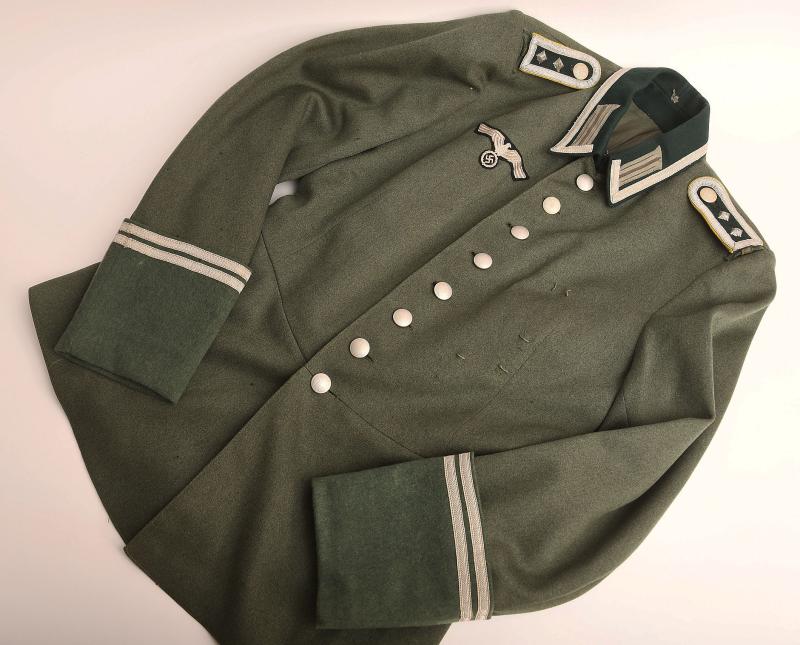 GERMAN WWII ARMY SIGNALS DER SPEISS CONVERTED PARADE TUNIC.