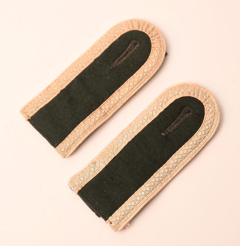 GERMAN WWII ARMY INFANTRY SLIP-ON SHOULDER BOARDS CONVERTED FROM STITCH-IN.