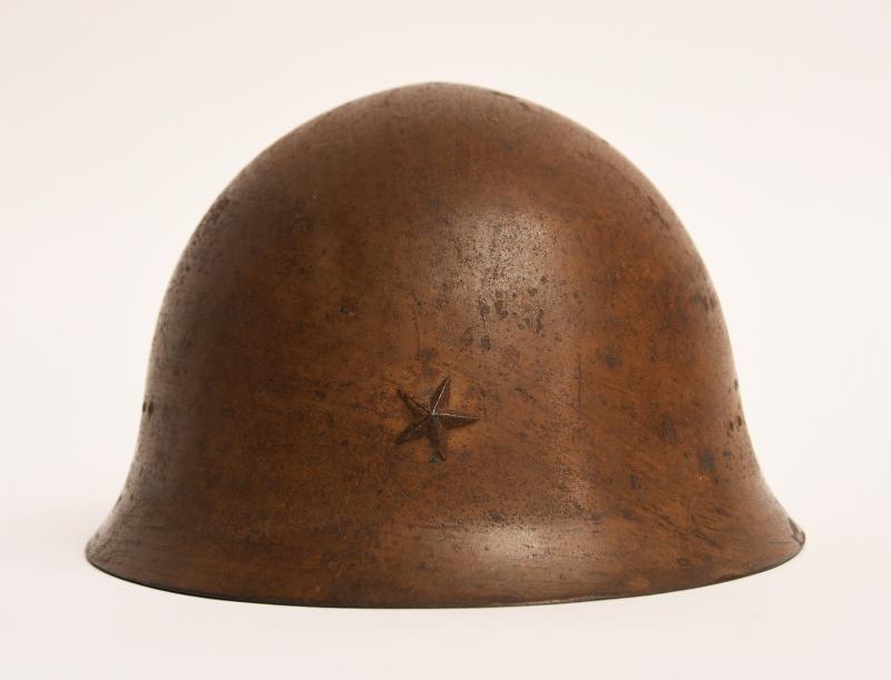 JAPANESE WWII TYPE 90 COMBAT HELMET.